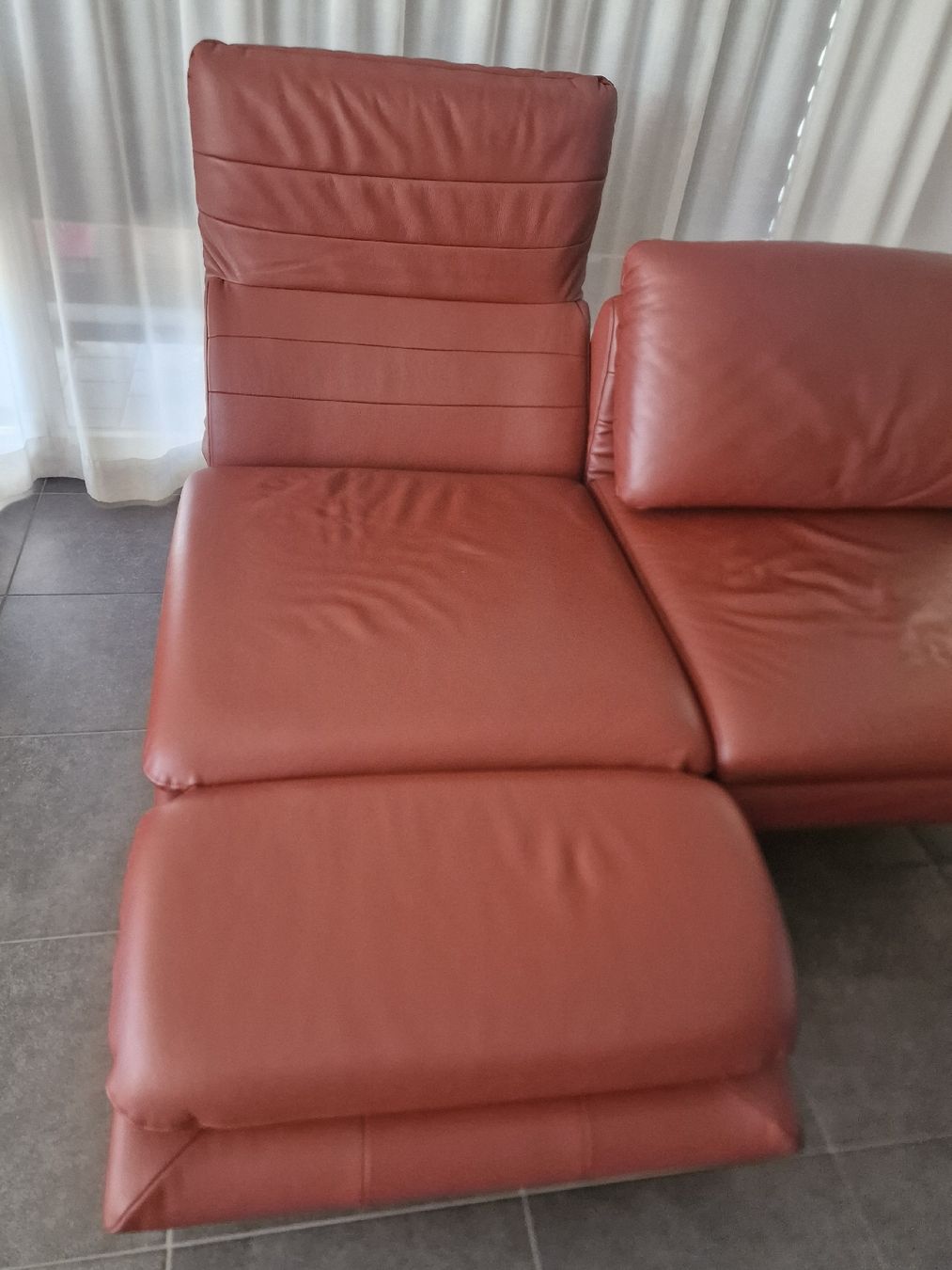 Divani: Wohnlandschaft, Sofa echt Leder, vielseitig verstellbar – Usato da Oftringen venduto da Zingara1 2