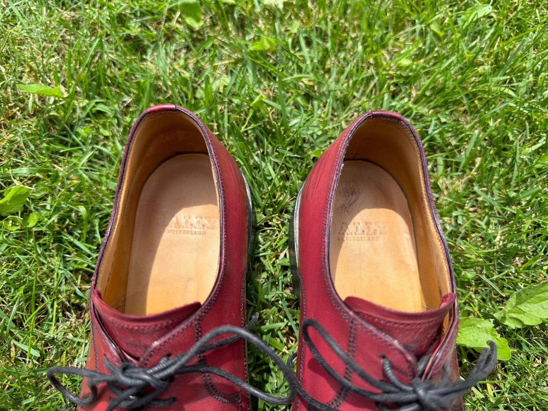 Bally Scarpe da uomo: Bally Cap Toe Schuh, rot, leder, Gr 42.5 – Usato da Schlieren venduto da Timsonsan 1