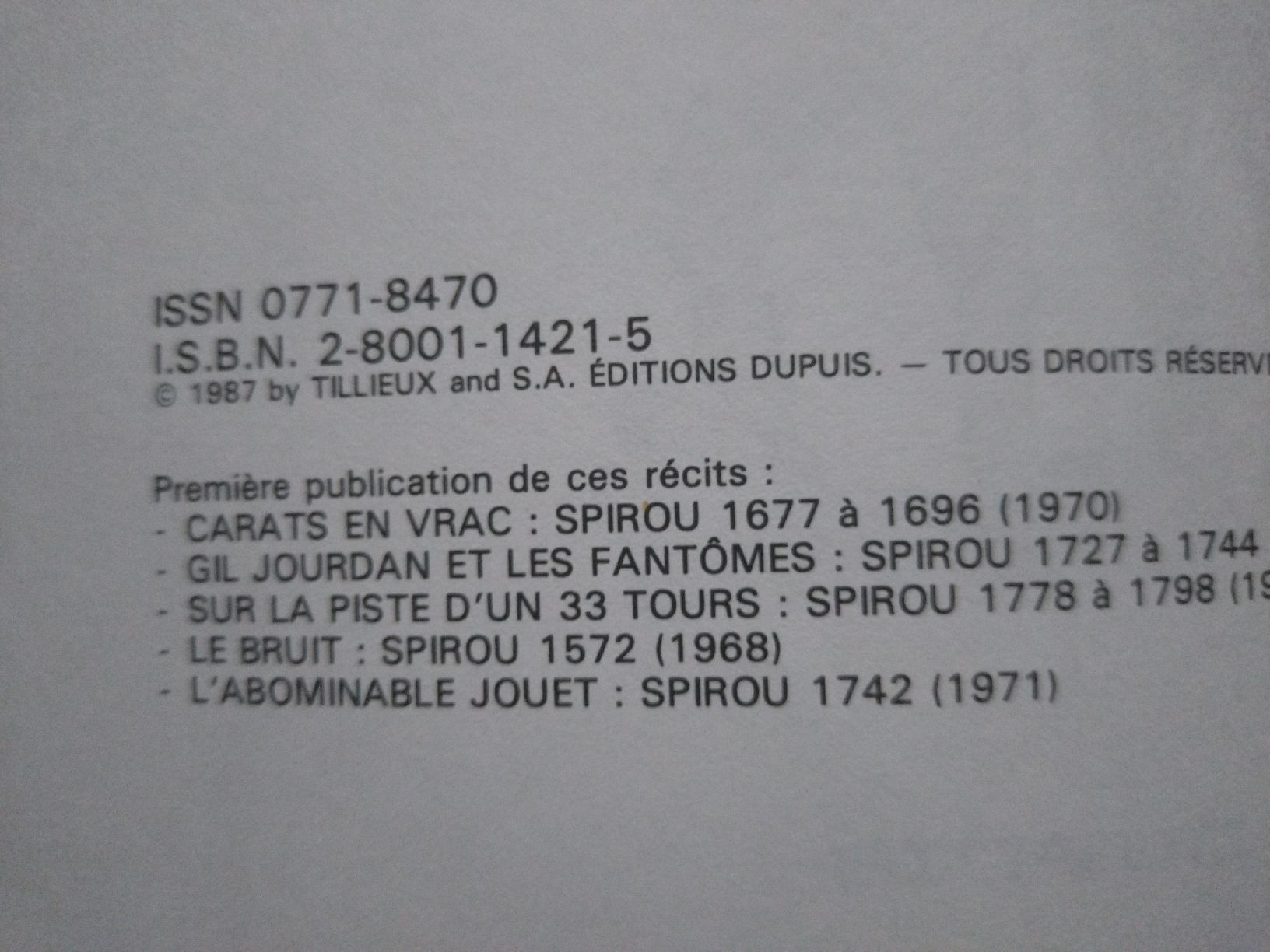Fumetti: Tout Gil Jourdan T5 EO TBE - – Usato da Farvagny-le-Grand venduto da LaCaverne 4