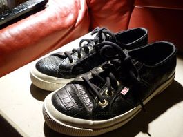 Sneaker Superga, Gr. 38, schwarz