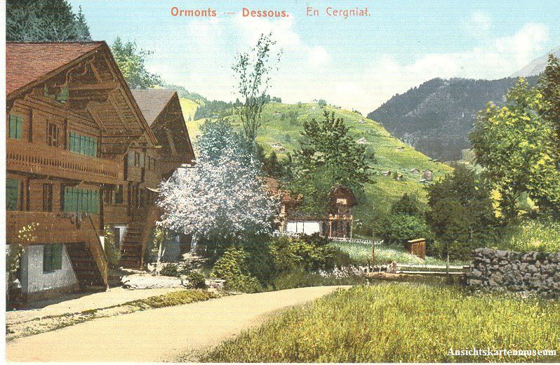 Cartoline postali: Ormonts-Dessous + c1910 – Usato da Emmenbrücke venduto da teestube