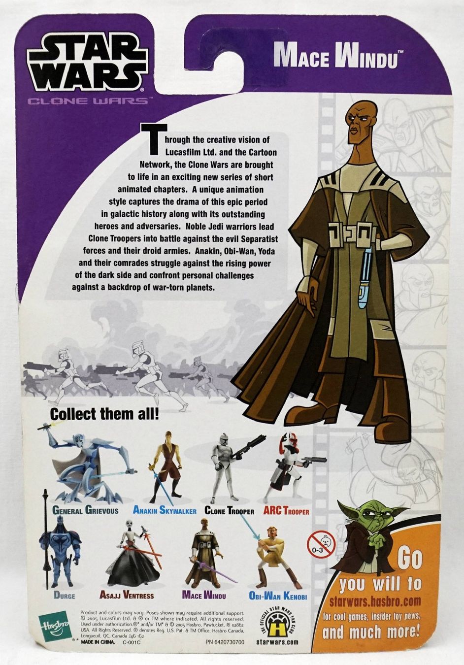 Statuette: STAR WARS CLONE WARS MACE WINDU NEW UNOPENED HASBRO 2005 – Nuovo e nell'imballaggio originale da Lugano venduto da YouWantUS 1