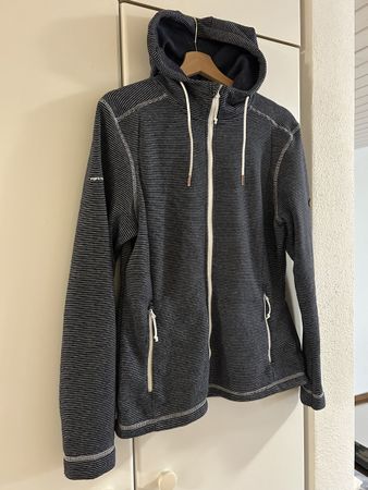 Kapuzenjacke Trespass blau gestreift Grösse L gebraucht