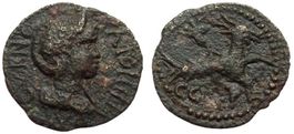 MYSIA. Parium. SALONINA bronze coin (253-268 AD) - capricorn