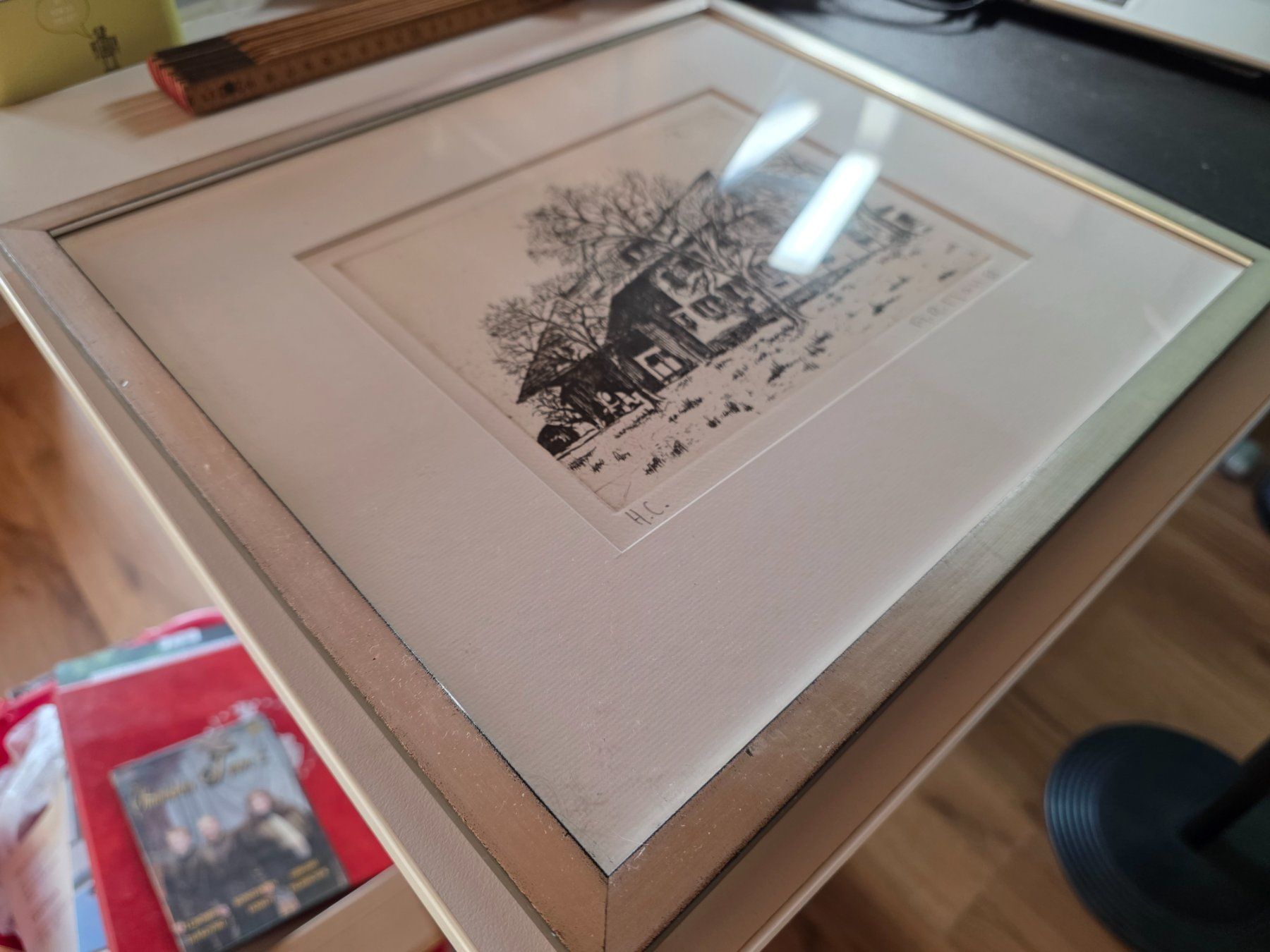 Dipinti: Bild Radierung Arthur Richard Moll 1988 – Usato da Walterswil BE venduto da Lonitti 4