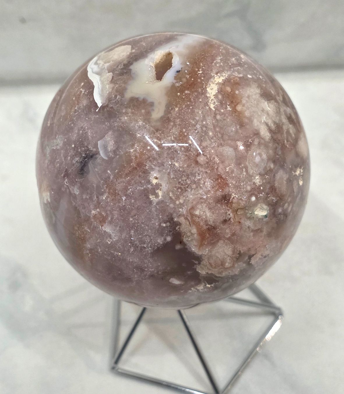 Minerali & Pietre curative: Pink Amethyst Kugel 70mm 444g – Nuovo e nell'imballaggio originale da Matzingen venduto da Shay_Crystalz 1