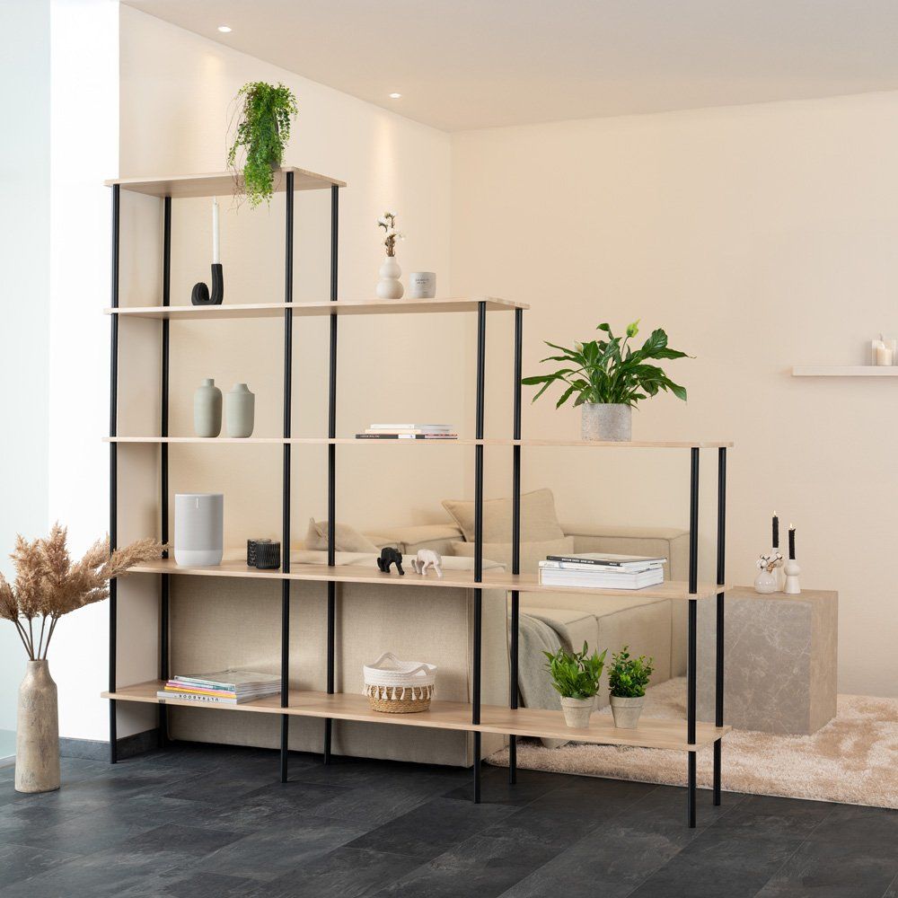 Scaffali: Regal DUNI - Light Oak - 207x35x196cm – Nuovo e nell'imballaggio originale da Wallenwil venduto da toesstal-vertrieb