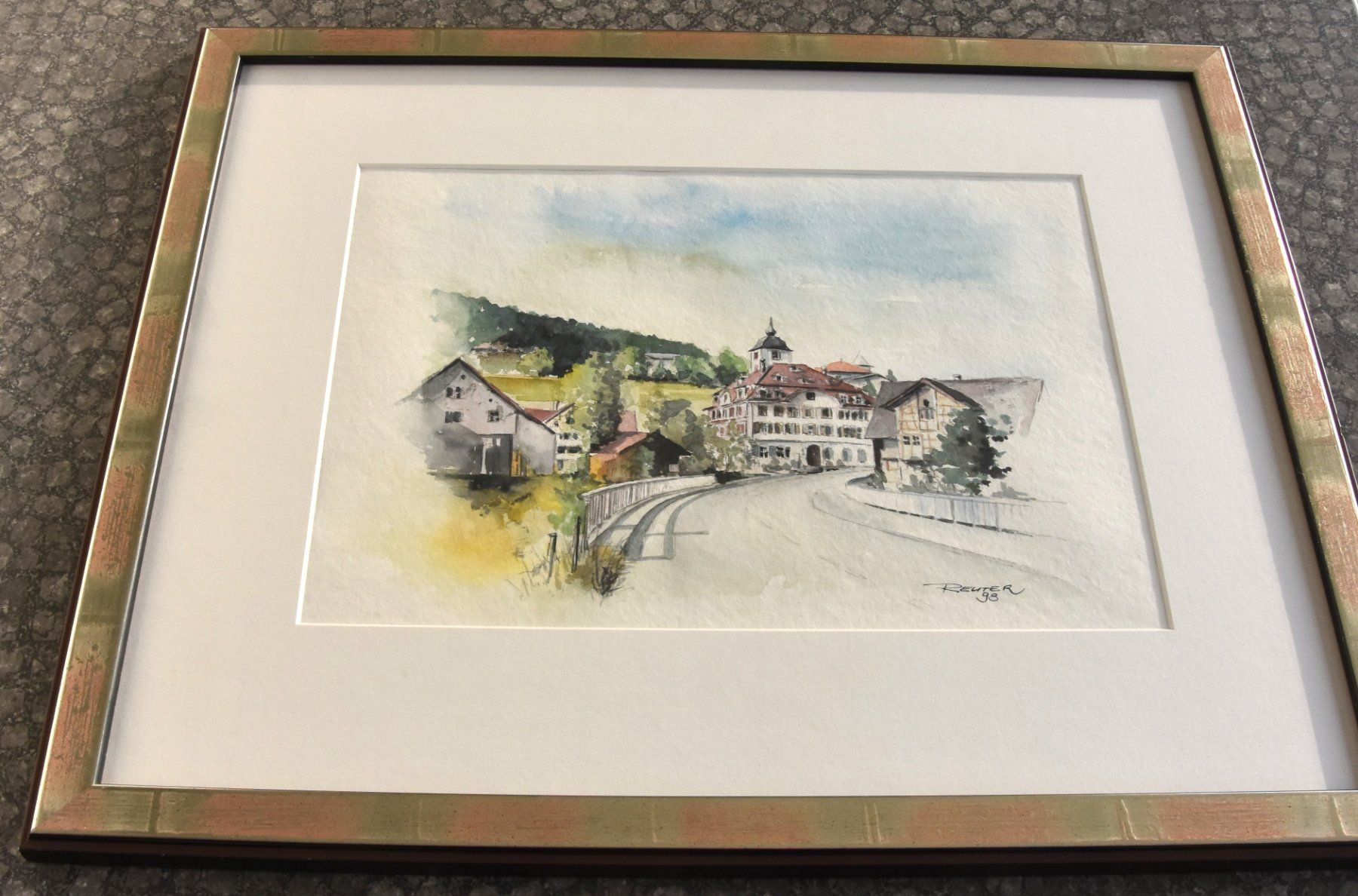 Dipinti: Oberglatt bei Flawil, Original Aquarell – Nuovo (secondo la descrizione) da Wittenbach venduto da Flic46 7