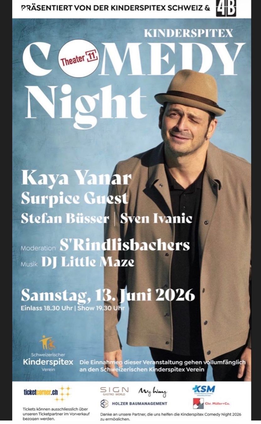 Tickets: Kinderspitex Comedy Night 2 Tickets - Auktion bis 15.00Uhr – Neu und originalverpackt aus Oberhasli von Tina_So