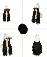 Perruque /bonnet cheveux long noir 50,8 cm neuf/