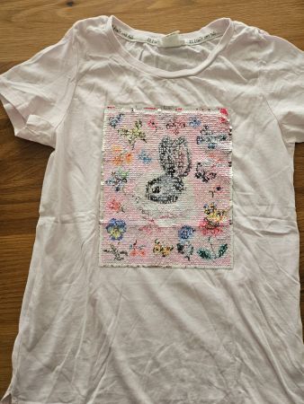 H&M wechselpailetten Hase Katze Gr. 134-140