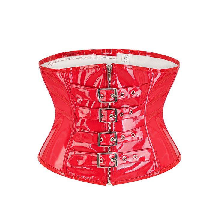 Altra biancheria intima: Gotik Lack Unterbrust Korsett in rot – Nuovo e nell'imballaggio originale da Beinwil am See venduto da yourfetishworld