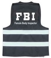 Partyweste FBI Female Body Inspector