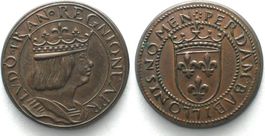 LOUIS XII ND(1880) ESSAI DE METAL & MODULE Type du ducat