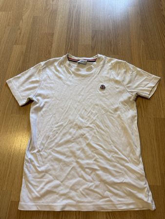 Moncler T-Shirt Weiss Grösse L – Top Zustand!