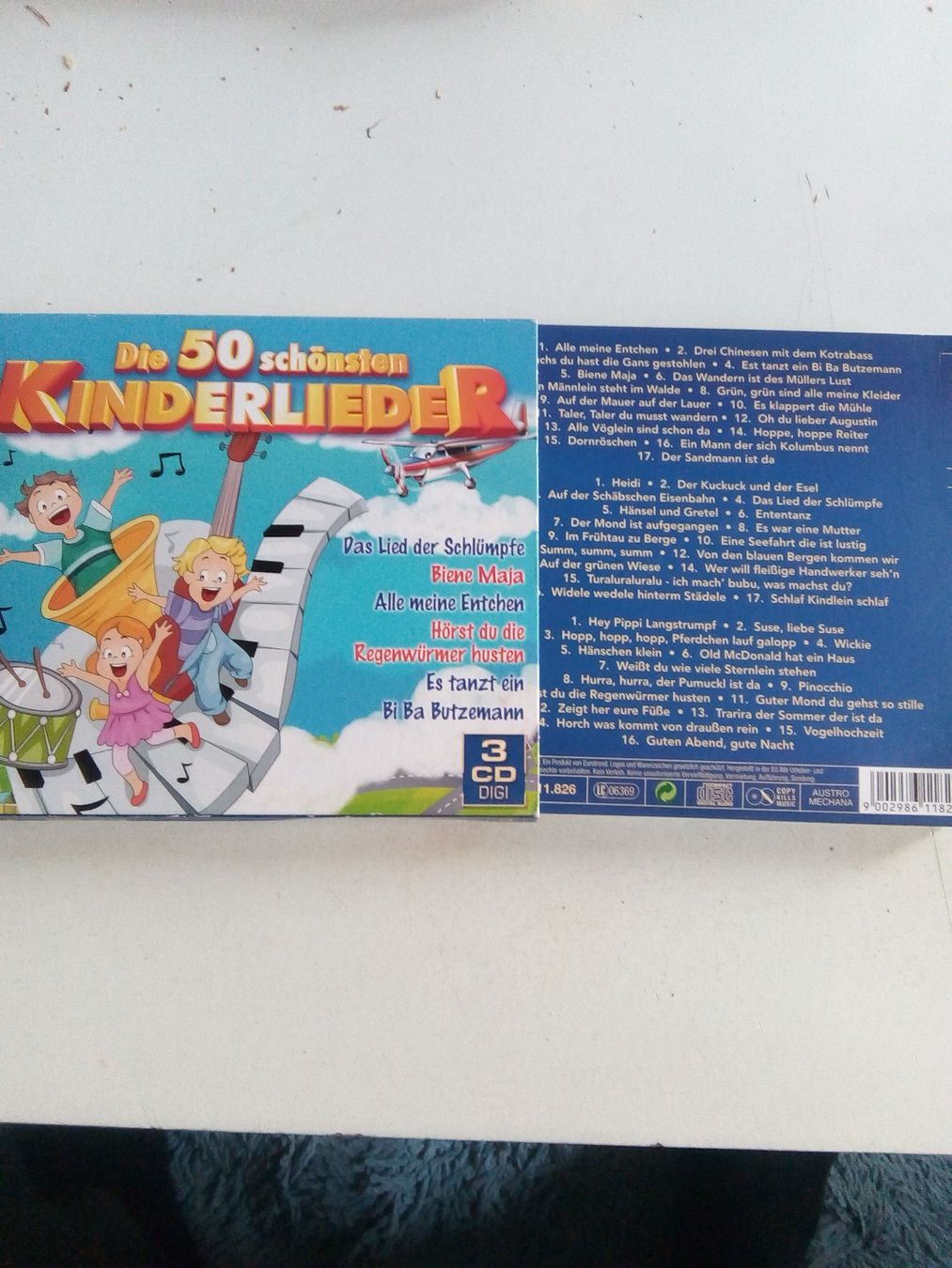 CD: Die 50 schönsten Kinderlieder  (3-CD's / Digi)   Deutsch – Usato da St. Gallen venduto da elkapone 1