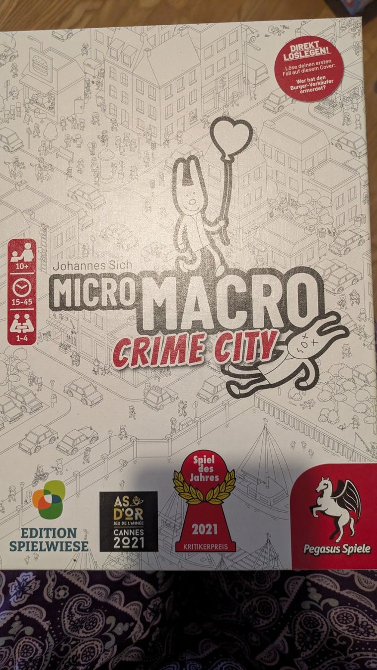 Pegasus Spiele Giochi: Micro Macro crime city – Usato da Lommis venduto da susannekoenig