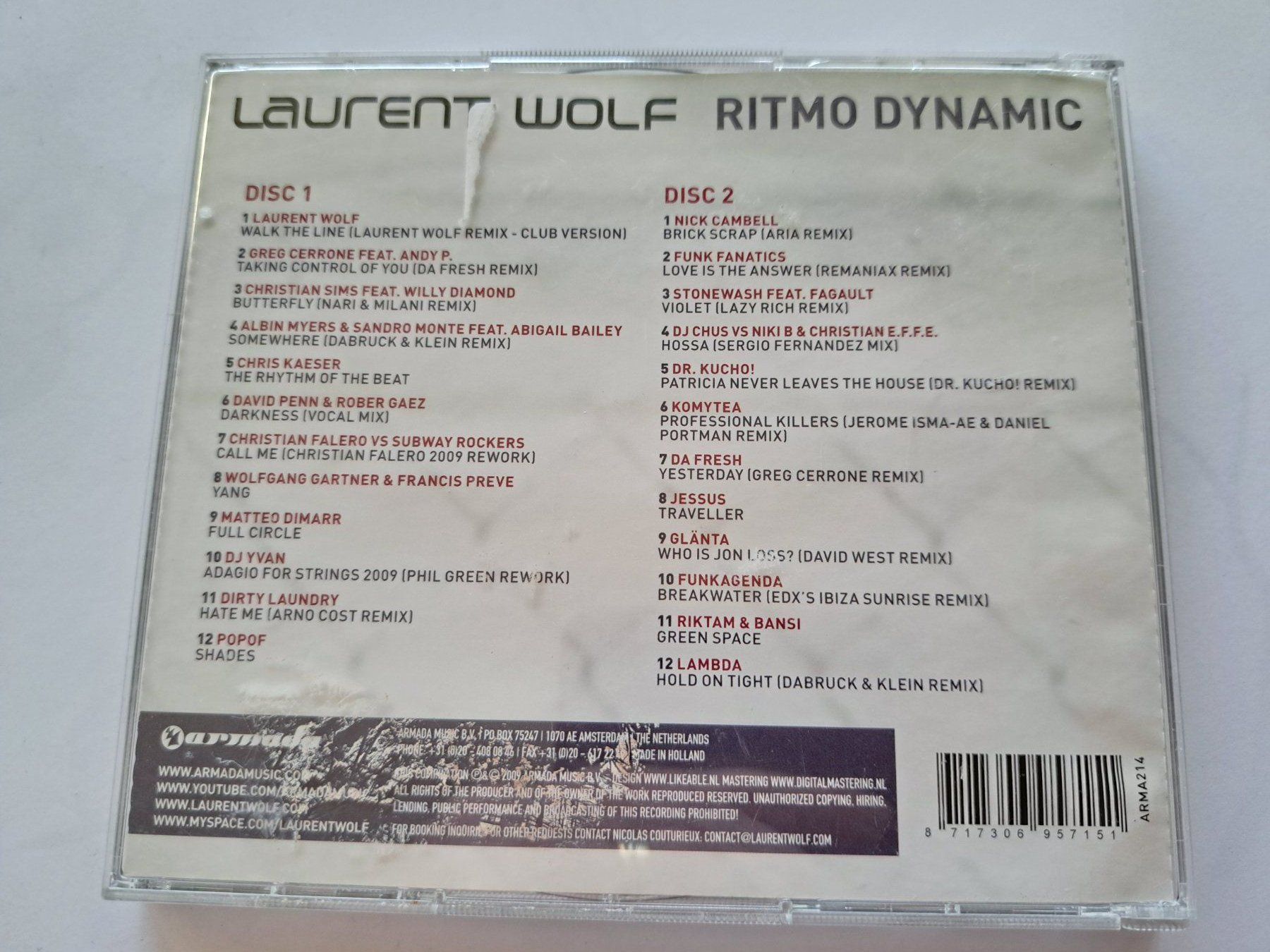 CDs: Cd Laurent Wolf - Ritmo Dynamic – Gebraucht aus Pully von bro_n52j 1