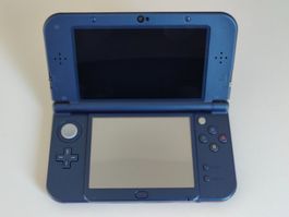 New Nintendo 3DS XL - Metallic Blau - OVP & Ladekabel