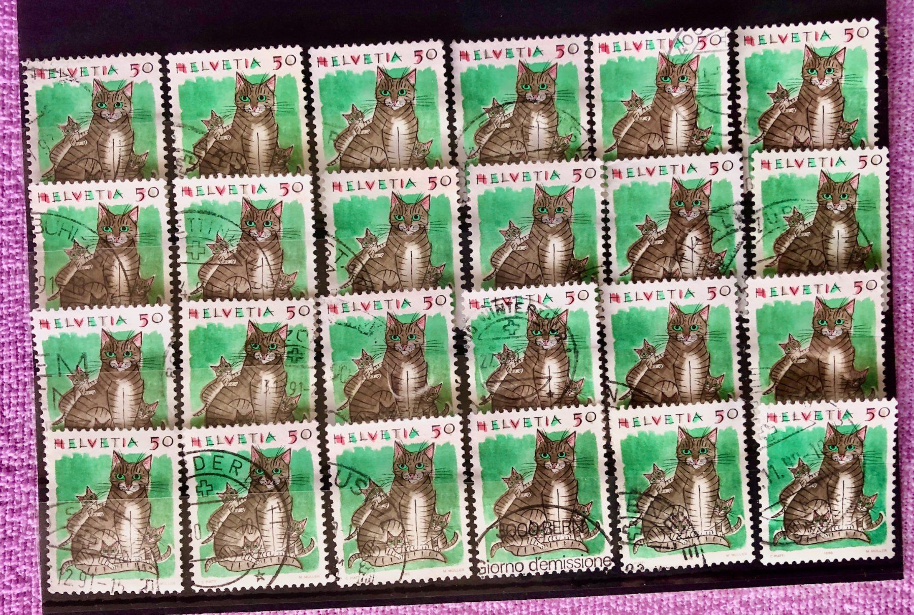 Tutti i francobolli: Nr.790 mit  gestempelt Katzen     – Usato da Aarau venduto da Billa007