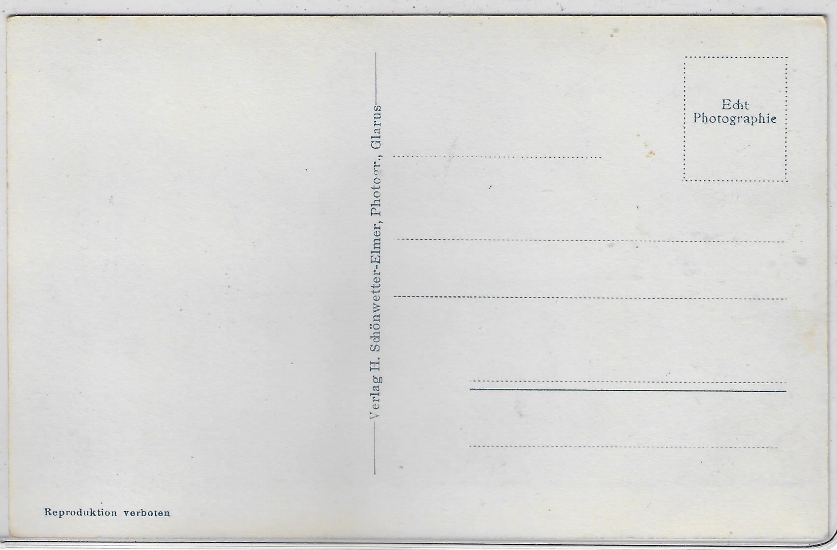 Cartoline postali: Braunwald - Blick auf Linthal und – Usato da Ettingen venduto da Kartenplanet 1