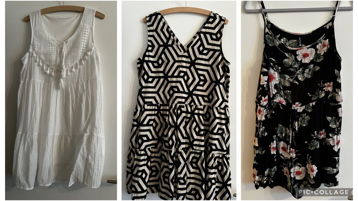 Lotti di vestiti: 3er-Set Kleider/Jumpsuite - Grösse M/L – Usato da Laufen venduto da mercedes420