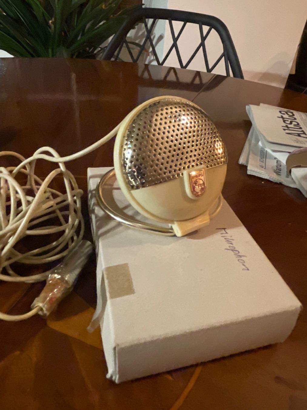 Philips Microfoni: Phillips EL 3750 / 40 Mikrofon antik – Usato da Zürich venduto da Arcana_Fail