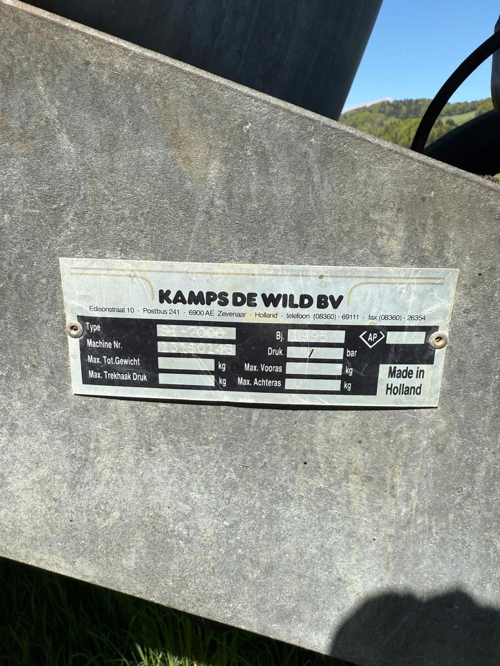 Accessori: Güllenfass 7000Liter – Usato da Krinau venduto da P.grob 3