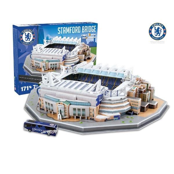 Puzzle: Chelsea Stamford Bridge Stadion 3D Puzzl – Nuovo e nell'imballaggio originale da Wil SG venduto da Football-Legends