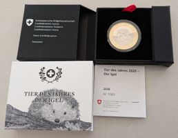 10 Franken 2026 pp Tier des Jahres Igel Box