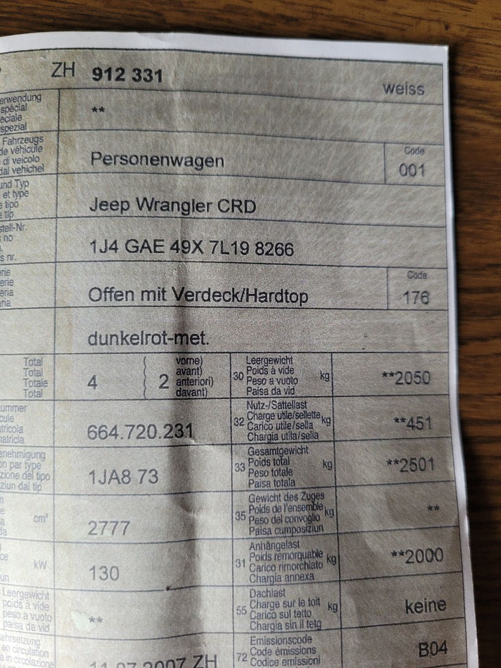 Jeep Tutti pezzi di ricambio auto: Hardtop Jeep Wrangler CRD – Nuovo (secondo la descrizione) da Saland venduto da Moni021 2