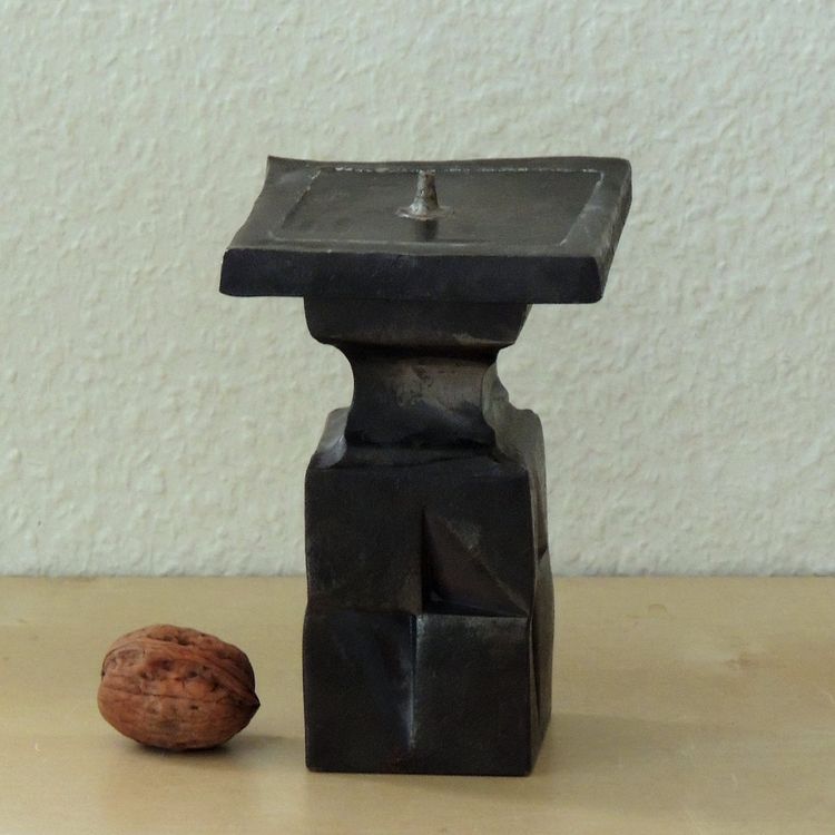Bougeoir Extensible Mid-Century Brutaliste en Fer Forgé, 1960s en vente