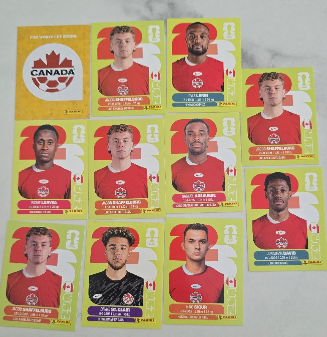 Panini Sammelbilder & Trading cards: Lot de 11 stickers- Canada  – Neu (gemäss Beschreibung) aus Yverdon-les-Bains von maleckyFCB