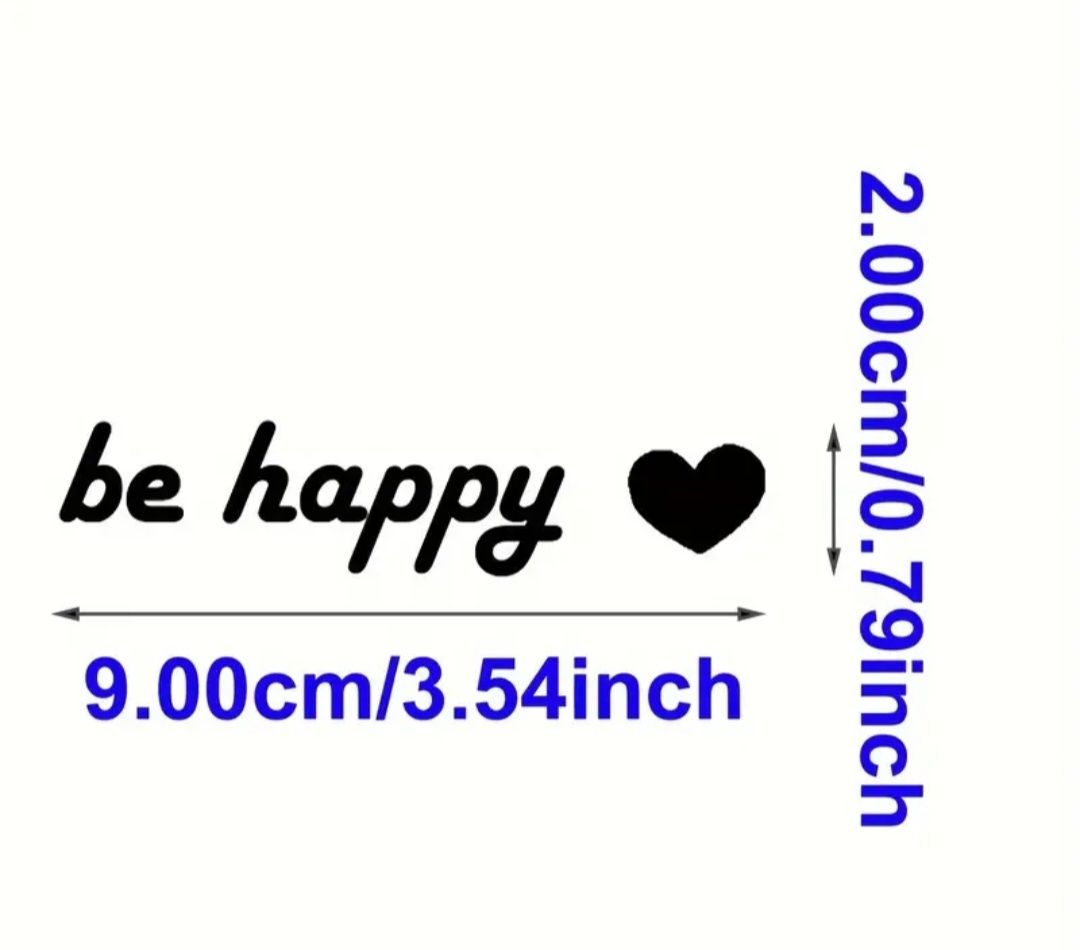 Aufkleber: Be Happy Spiegel Aufkleber – Neu und originalverpackt aus Schaffhausen von Denise-95 1
