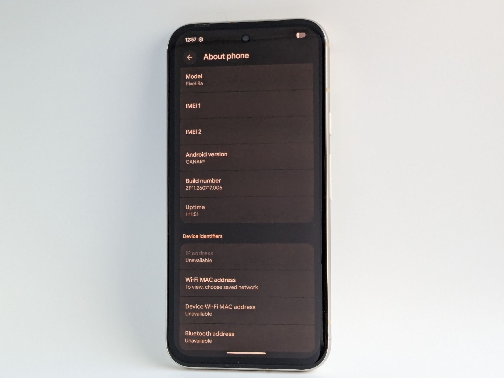 Google Handys / Smartphones: Google Pixel 8a Rare Prototype Unit - Porcelain - Read Desc. – Neu (gemäss Beschreibung) aus Grenchen von gabifp