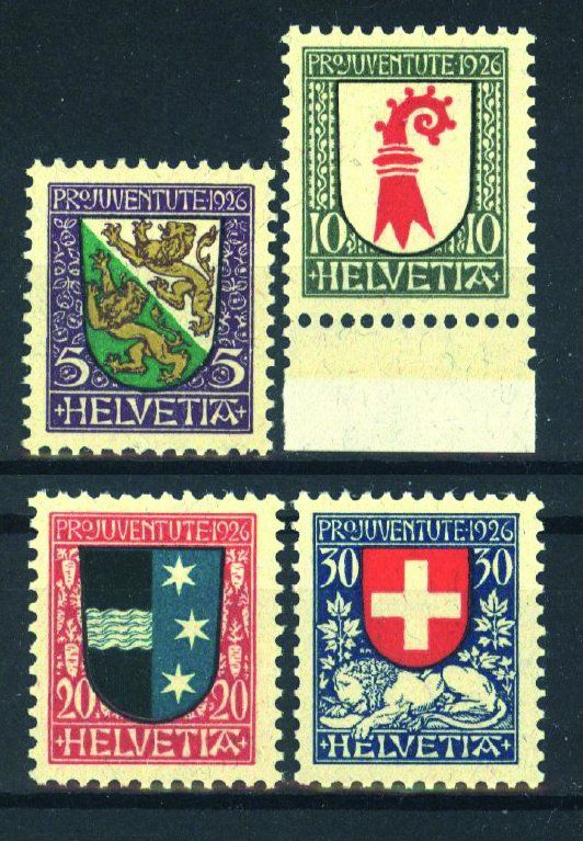 Tutti i francobolli: 1926, Pro Juventute ** – Usato da Willisau venduto da Vollstempel