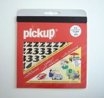 Pickup Sticker Ziffern 0-9, schwarz, 15 mm