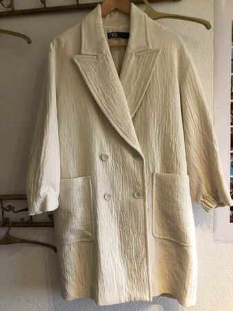 Übergangsmantel Zara NEU weiß/beige Gr. M 40-42