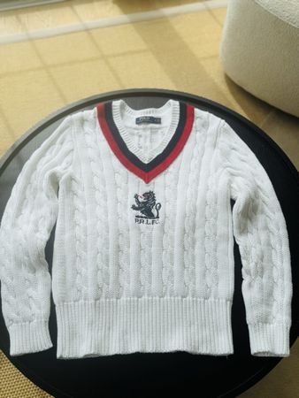 Ralph Lauren Cricket Jumper Zopfmuster Pullover Herren