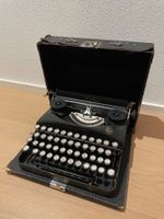Antike Schreibmaschine Erika mit Koffer, Vintage Fundstück