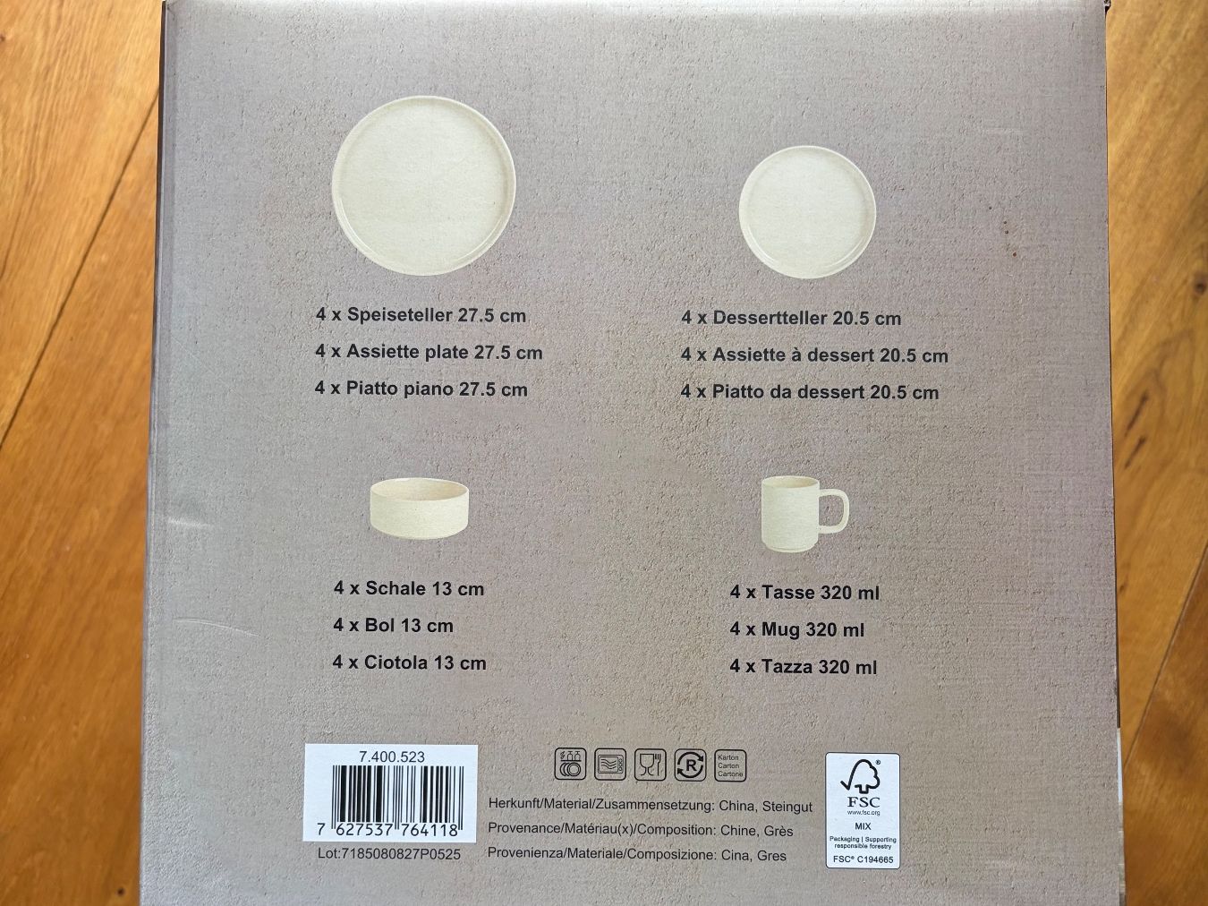 Set di piatti: Geschirrset Nordic Beige 16-teilig – Nuovo e nell'imballaggio originale da Herrliberg venduto da apr_r9fh 1