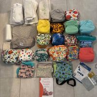 Set pannolini lavabili newborn + set fino a spannolinamento