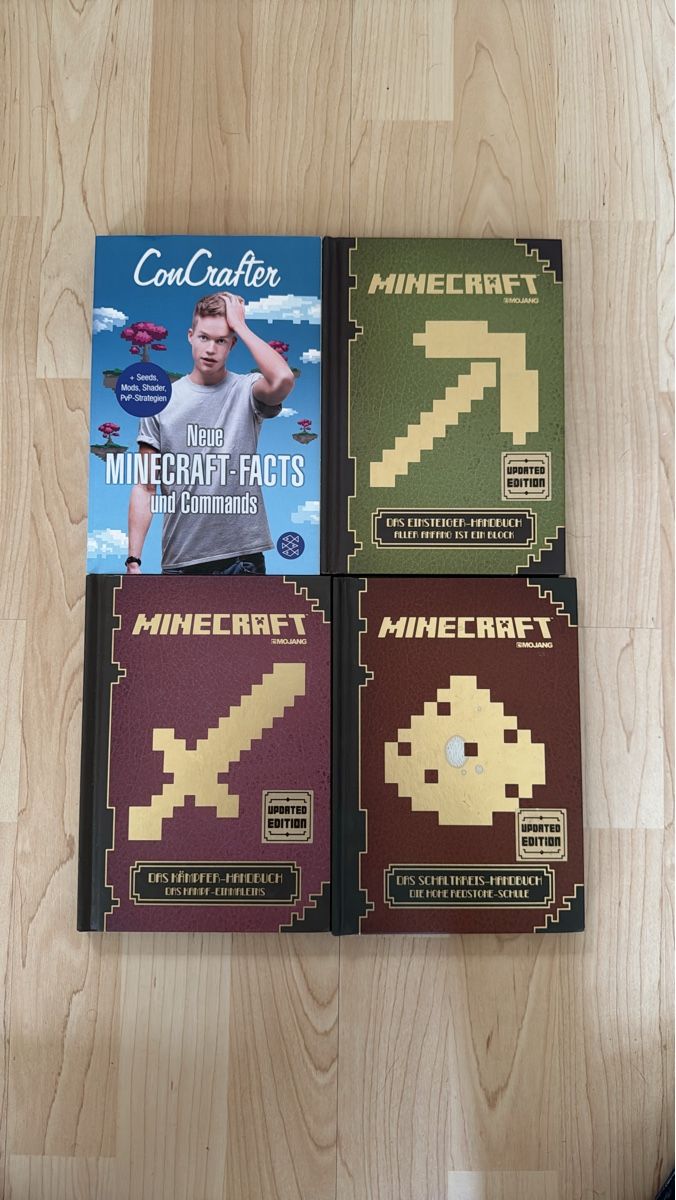 Libri: Minecraft Bücher Set 4 Stück KonCrafter Wissen – Usato da Nussbaumen AG venduto da jan.exc