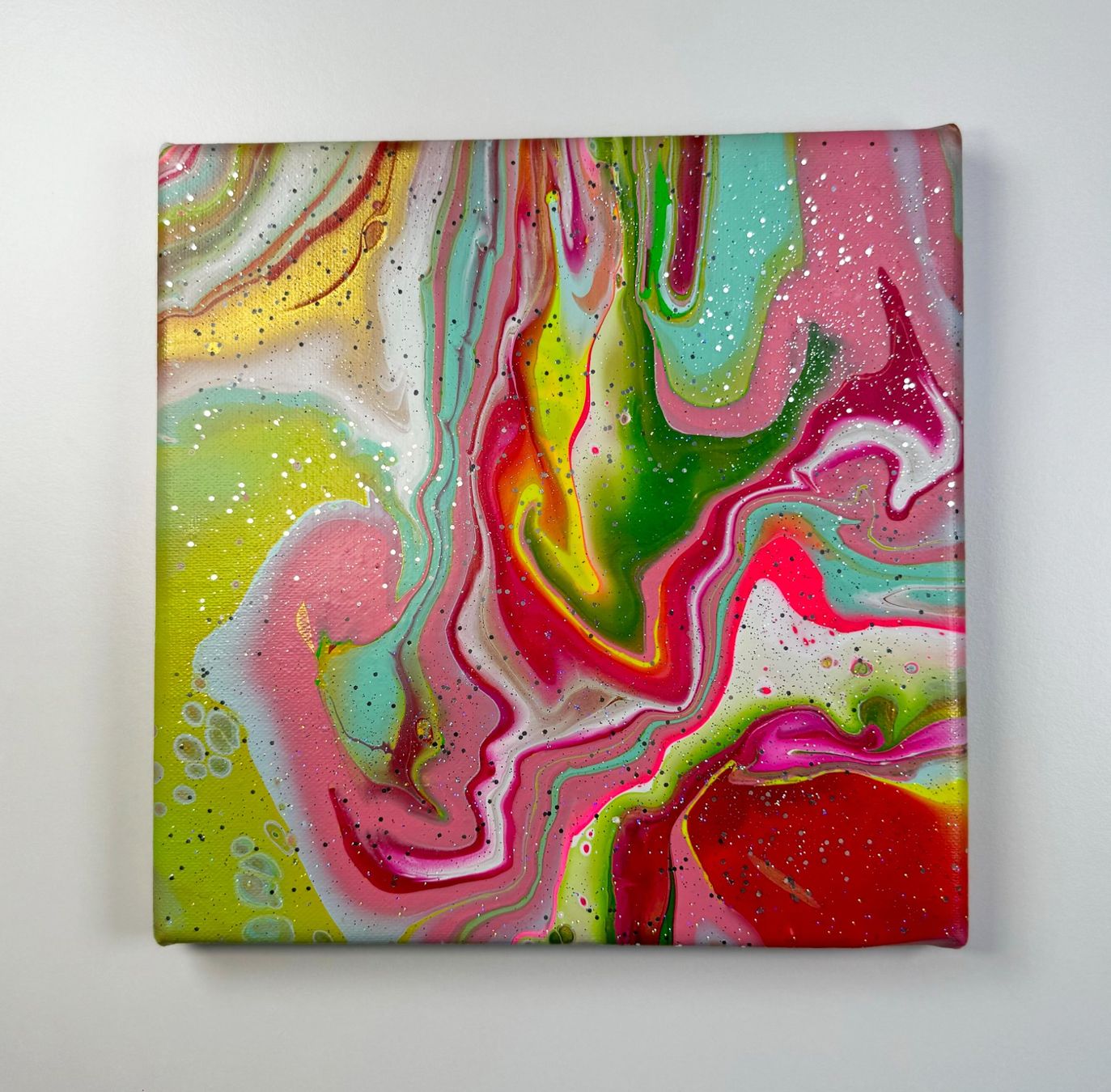 Dipinti: Acryl-Flüssigmalerei, quadratisch – Usato da Schlieren venduto da MayaSheng1983