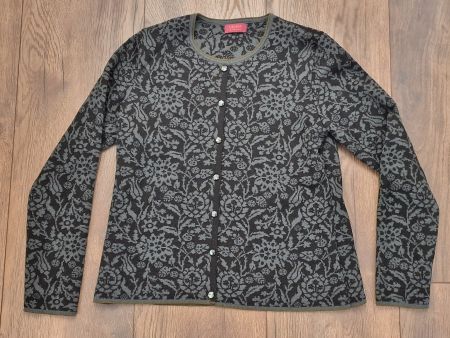 Schicke Oleana Strickjacke Merinowolle Seide M neuwertig!