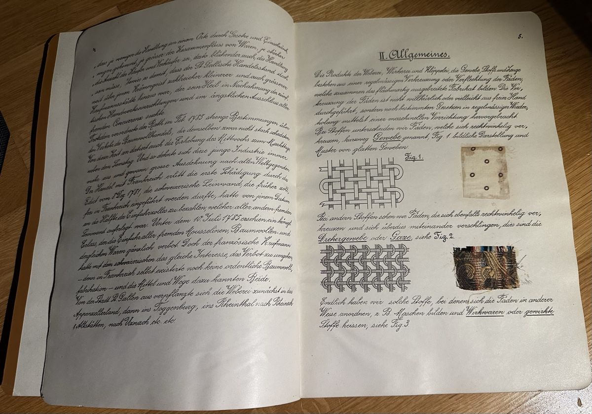 Bücher: 1906 Musterbuch Baumwollweberei mit original Stoffmustern – Gebraucht aus Wettingen von Phibras 3