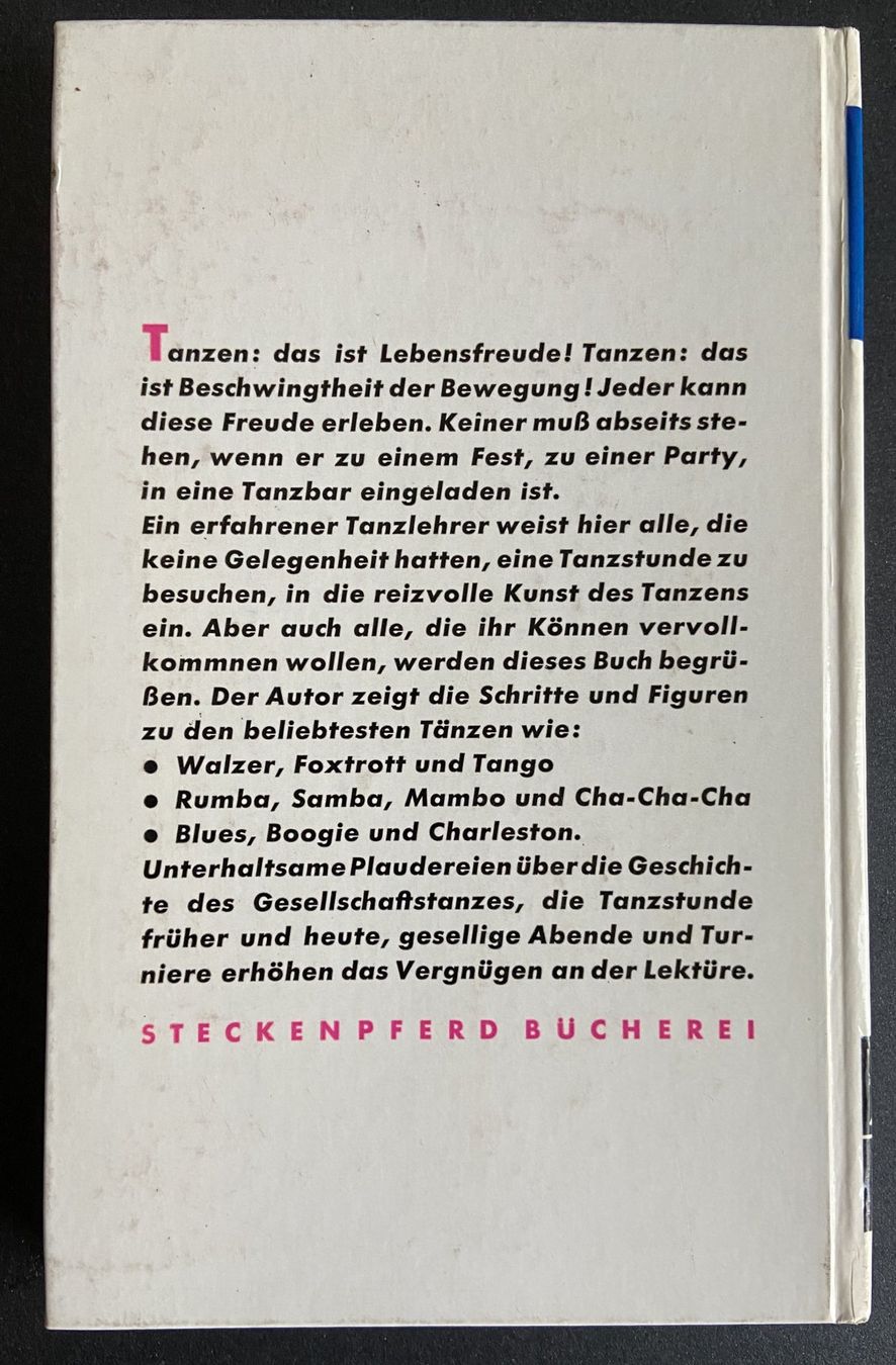 Bücher: Buch Freude am Tanzen von C. E. Riebeling – Gebraucht aus Böckten von Hansi36 5