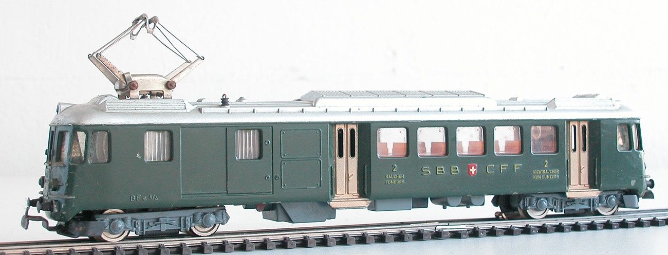 Hag Modelleisenbahnen: Hag elektr. Triebwagen BFe 4/4 der SBB Spur H0 – Gebraucht aus Oberwil BL von Klang
