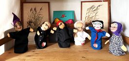 6 marionnettes à gaine 