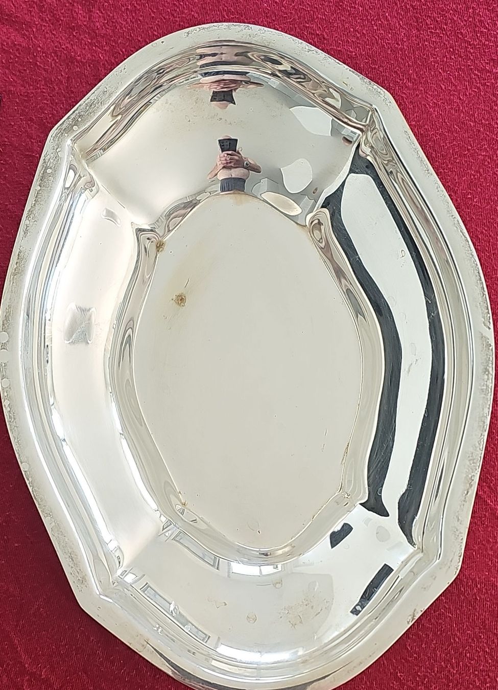 Servierplatten: Vintage Silver Plated Serving Dish for Bread – Gebraucht aus Immensee von Gitter